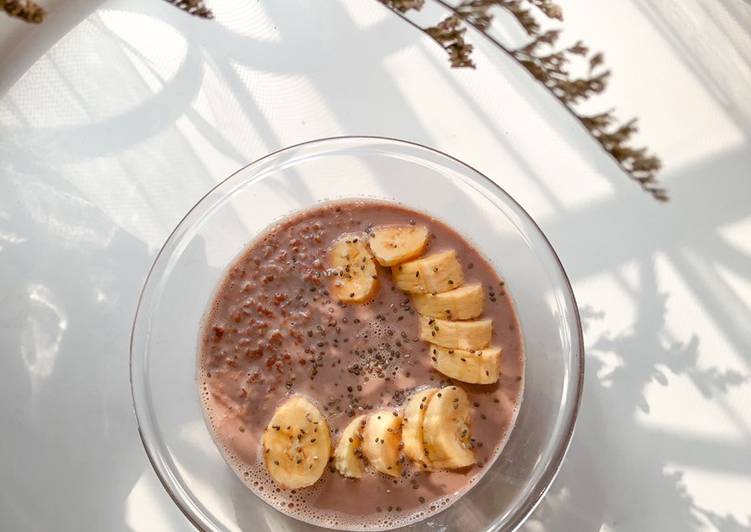 Mudah Cepat Memasak Choco Banana Oatmeal Sedap Nikmat