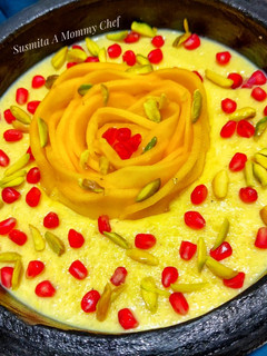 A picture of Mango phirni.