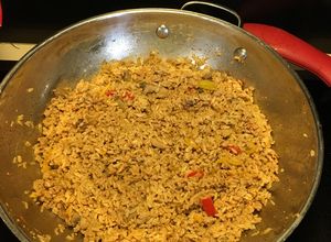 Una foto de Arroz Integral a la Bolognesa