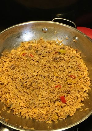 Una foto de Arroz Integral a la Bolognesa