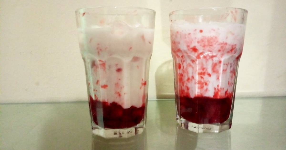 Resep Susu strawberry ala korea oleh Pradita Saputri Cookpad