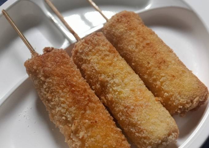 Resep Corndog Roti Tawar (MPASI 12 bulan +) oleh Normayola Classic