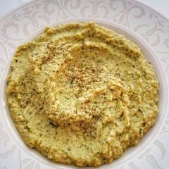 Pesto cauliflower mash A picture of Pesto cauliflower mash.