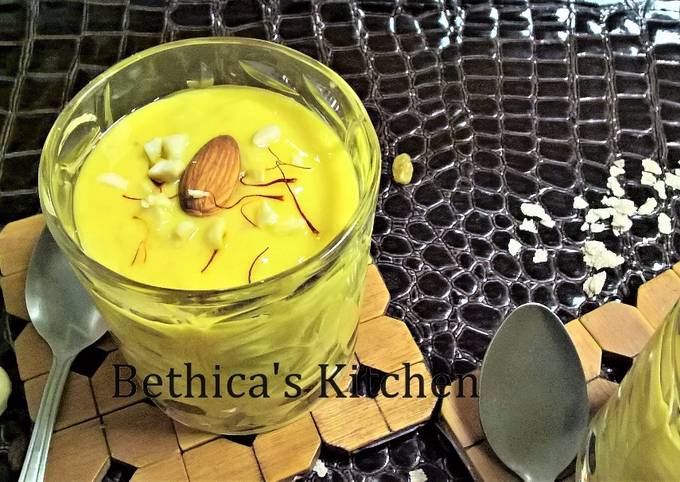 Flattened Rice - Yoghurt - Mango Dessert Recipe