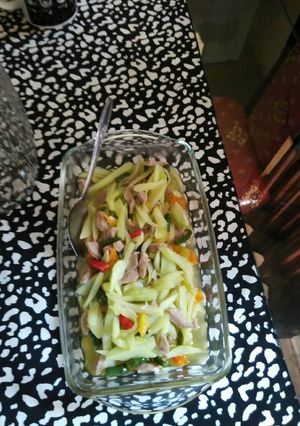 Foto resep Oseng labu baso pedas