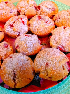 Epres muffin recept fotója