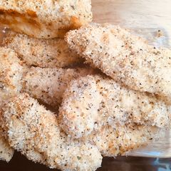 Baked Parmesan Chicken Tenders A picture of Baked Parmesan Chicken Tenders.