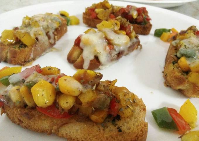 Recipe of Bobby Flay Vegetable Crostini