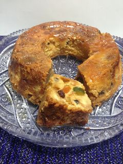 Una foto de Budín de Panetón (pan dulce)