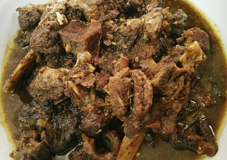 Oseng Iga dan Daging Pedas Manis