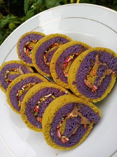 Foto resep Mini roll cake santa grape