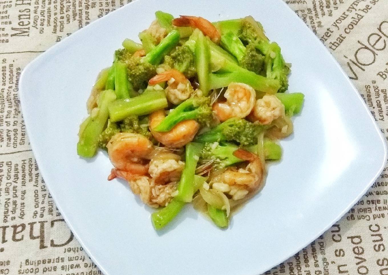 Tumis Brokoli Udang