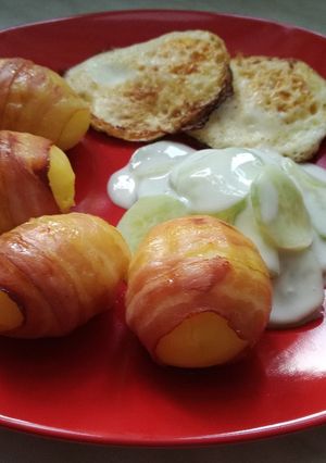 Zdjęcie przepisu Ziemniaki w boczku.