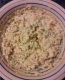 Pasta de huevo con ciboulette