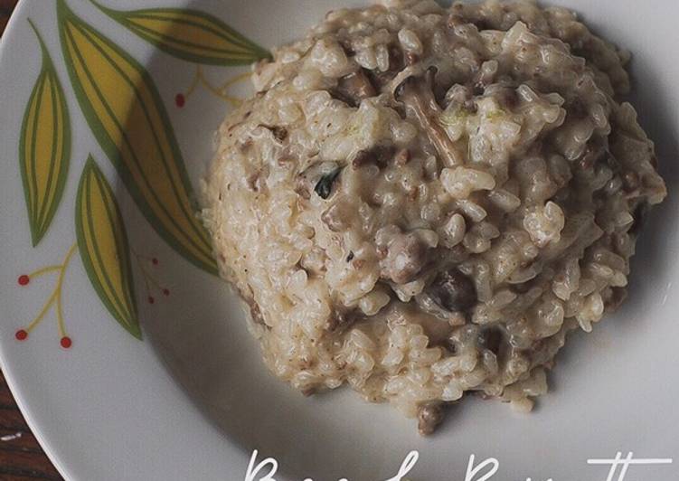 Beef Mushroom Risotto