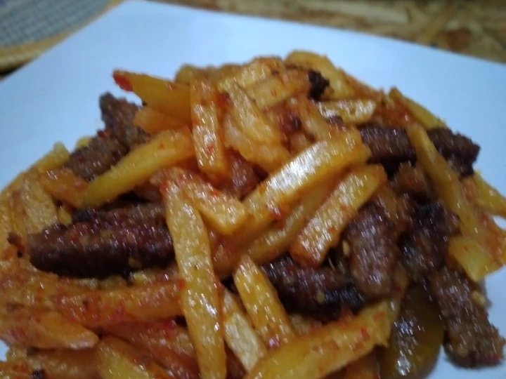 Cara Gampang Membuat Resep Beef patty kentang balado Anti Ribet, Menggugah Selera