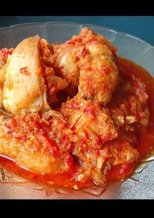 Foto resep Ayam Bumbu rujak (ayam bumbu merah)
