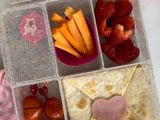 Quesadilla para lonchera de San Valentín