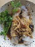 ก๋วยเตี๋ยวหลอดมังสวิรัติ (แผ่นเมี่ยง)