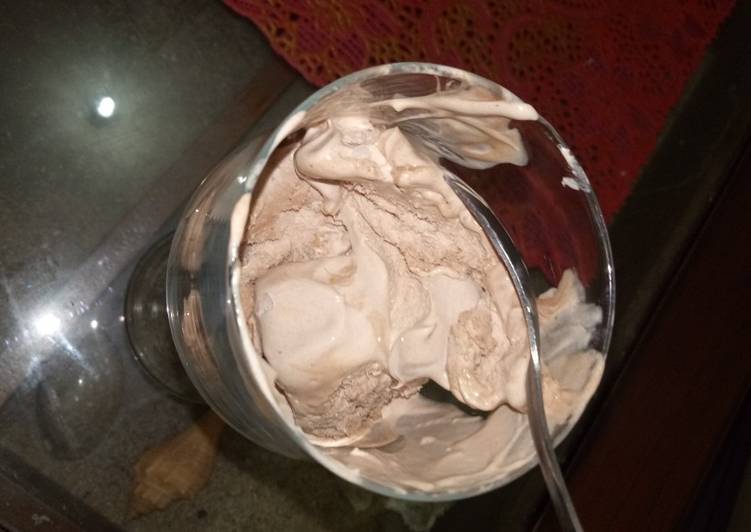 Resep Soft Choco Ice Cream Anti Gagal