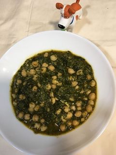 Una foto de Espinacas con Garbanzos