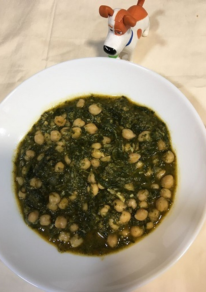 Una foto de Espinacas con Garbanzos