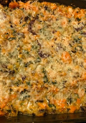 A picture of Vegetable bake.