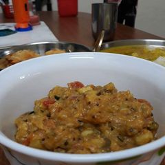 A picture of Baingan bharta.