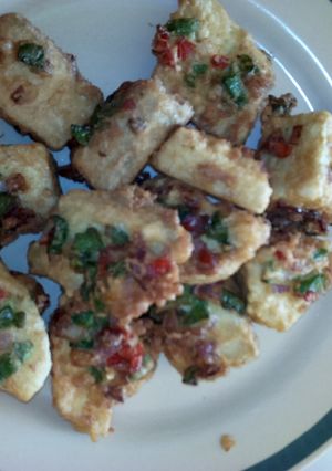 A picture of Yam piccata.