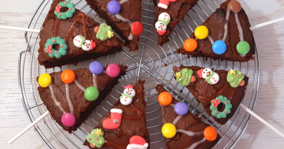 Brownies sapins de Noël - Recette de cuisine