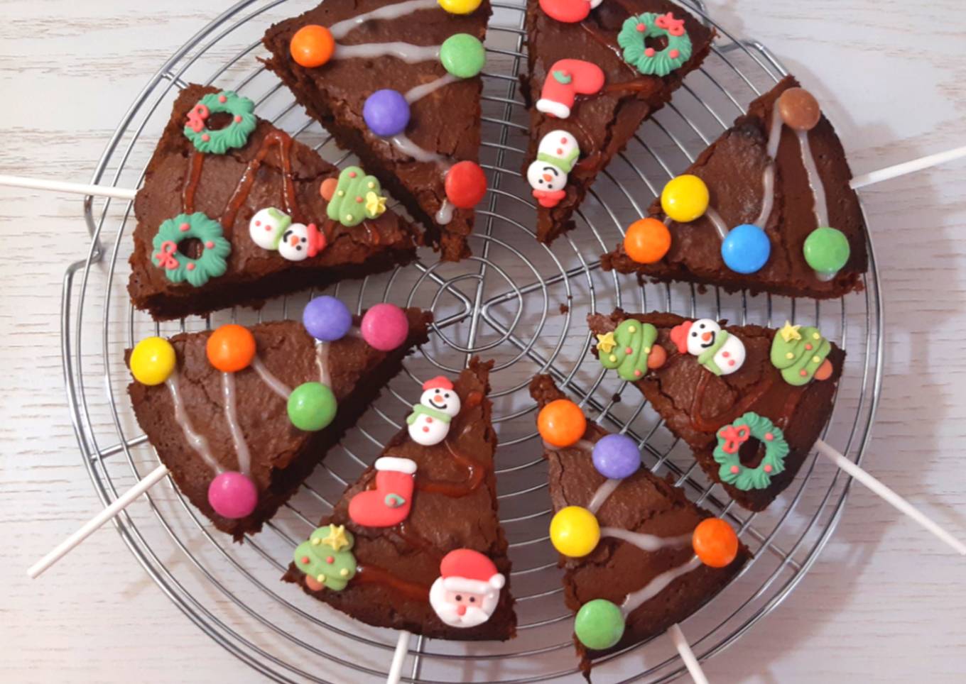 Sapins brownies de noel