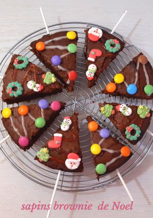 Une photo de Sapins brownies de noel