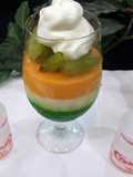 Yakult Tricolour Bread Pudding without heat jhatpat recipe