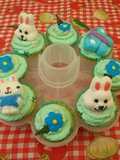 Cupcakes de chabacano de pascua