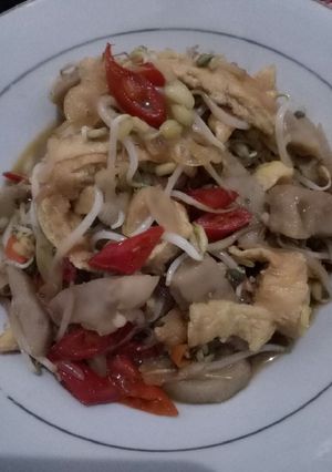 Foto resep Telur dadar cah tauge