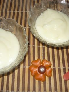 Una foto de Crema Casera de Maicena