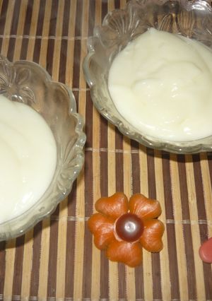 Una foto de Crema Casera de Maicena