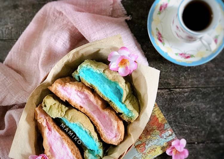 Resep Cotton Candy Cloud Bread | Bagaimana Membuat Cotton Candy Cloud Bread Anti Gagal