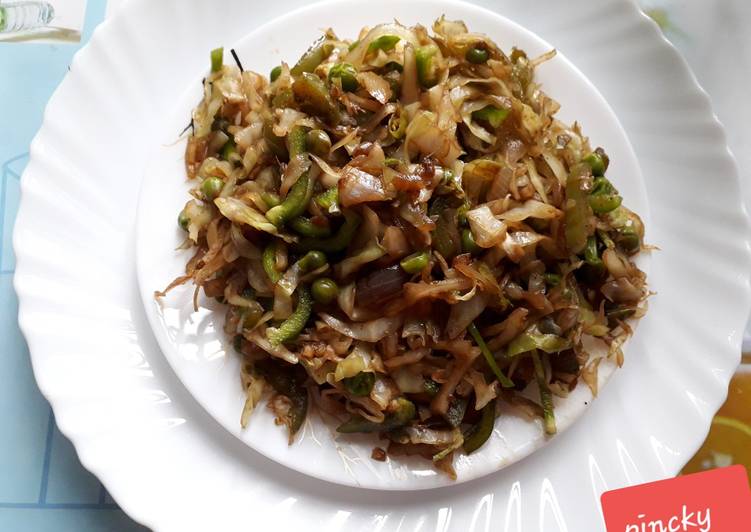 Cabbage stir fry with Chinese touch