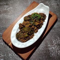 A picture of EGGPLANT DRY CURRY with POPPY SEEDS.
