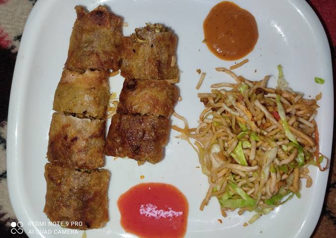 Steps to Make Favorite Spring roll