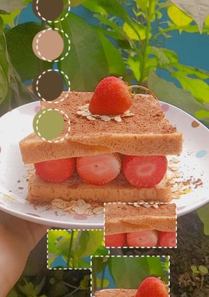 รูปของ แซนวิชสตรอว์เบอร์รี่โยเกิร์ต​