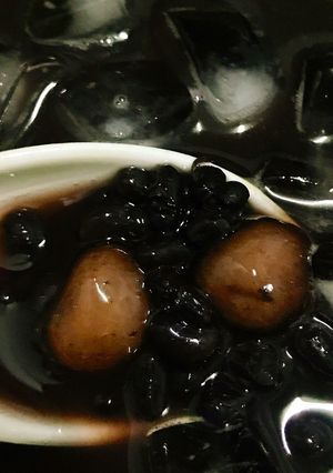 Hình của món Chè đậu đen bột lọc.