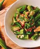 🌱 Đậu Bắp Xào Cải Bắc Thảo Chay