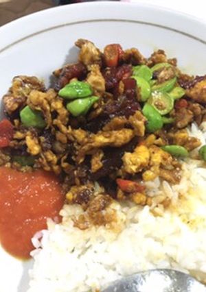 Foto resep Lapciong Telur Pete