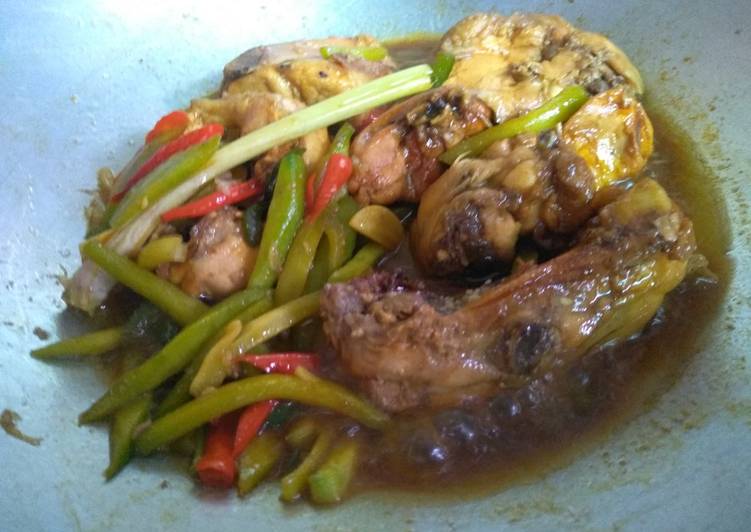 Ayam Kecap mix labu siam