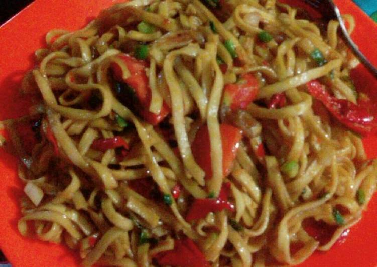 Mie gepeng sederhana