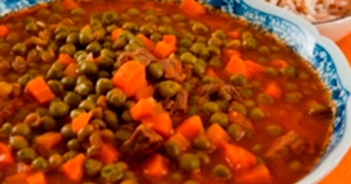 Green Peas And Meat Stew Bazella W Riz Recipe By Cook Lebanese