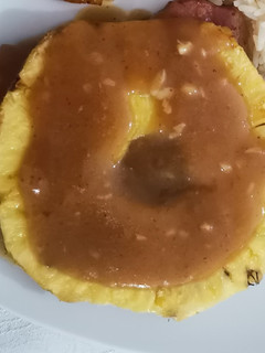 Una foto de Chuletas ahumadas en salsa de piña