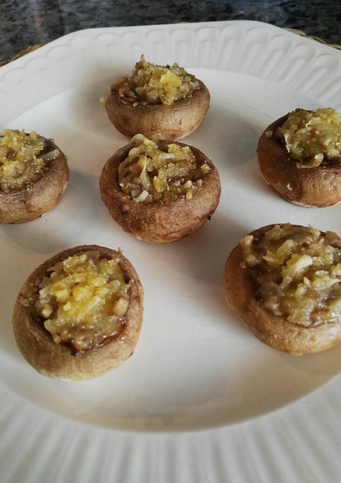 Una foto de Champiñones rellenos